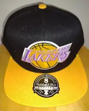 Bronny James Lakers HWC 2 Tone Wool Cap Mitchell And Ness NBA LA Hat New Men's 8
