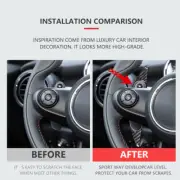 Real Carbon Fiber Steering Wheel Shifter Paddle For BMW MINI F55 F56 F54 F57 F60 (for: Mini)