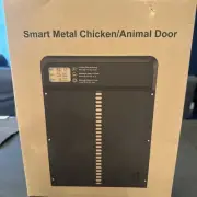 Smart Automatic Metal Chicken/Animal Coop Door Digital Display NEW OPEN BOX