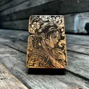 Lara croft Tom Rider Teakwood Engraved Lighter