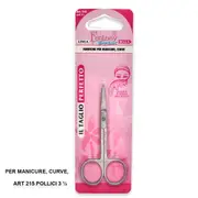 [Coltellerie paolucci] Stainless steel curved manicure scissors 3 ½ paolucci