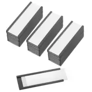 50 Pcs Magnetic Label Holder 3" x 1" with Paper Inserts C Channel