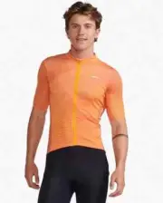 2XU Men's Aero Short sleeve Jersey Size Medium MT6649a Turmeric/White Reflective