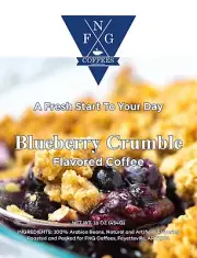 FNG Coffees-Blueberry Crumble-DECAF- Ground or Whole Bean- 16 oz