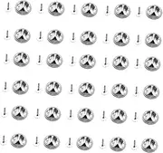 KONTONTY 100sets DIY Jewelry Accessories Lapel Pins Insignia Clutch Pin Backs Clutch Badge Lapel Holder Brooch Clasp Blank Tie Backs Brooch Buckle Stainless Steel