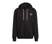 Adidas Mens Essentials Feel Comfy Black French Terry Logo Hoodie