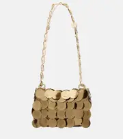[Rabanne] Rabanne Sparkle Nano embellished shoulder bag One Size gold