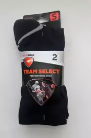 Sof Sole Youth, Pitch Black, Team Select OTC Socks. Size: Y10-4.5