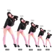 Resin 1/18 1/24 1/43 1/64 1/87 Sunny Girl Scene Props Miniature Doll Figure Toys