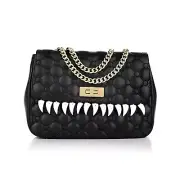 Moschino Cheap and Chic Shoulder Bag Black Turnlock Closure Handbag Purse New