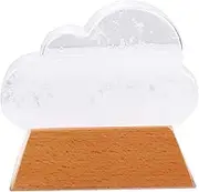 1pc Cloud Storm Glass Wear Forecaster Wear Station Weather Glass Storm Glass Weather Predictor Water Drop Wear Predictor Desktop Decorations White Storm Cloud Weather Predictor Weather Station Storm