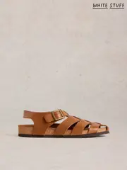 White Stuff Brown Sam Fisherman Sandals (F20608) | $150