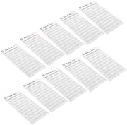 OHPHCALL 18pcs Sheets Envelope Planner Planner Monthly Bulk Consumption Card Reusable Expense Consumption Card Expenses Tracker Paper