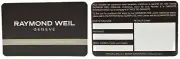 Raymond Weil Unfilled Guarantee Card Lot of 500