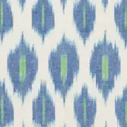 Schumacher Artisanal Ikat Warp Print Fabric Presidio Ikat Peacock 1.55 yd 178060