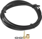 Black Bicycle 2M Disc Brake Oil Tube, Rubber Brake Oil Hose, Brake Hose with Connection Insert for MAGURA MT4/MT4E/MT5
