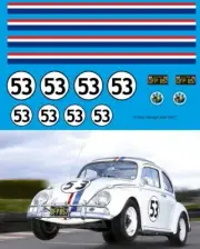 1/10 Decals for Herbie Beetle TB Decal TBD477