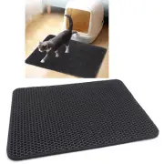 75X58 Black Cat litter Mat Double Layer Pad Trapper Folding Pad EVA Foam Rubber