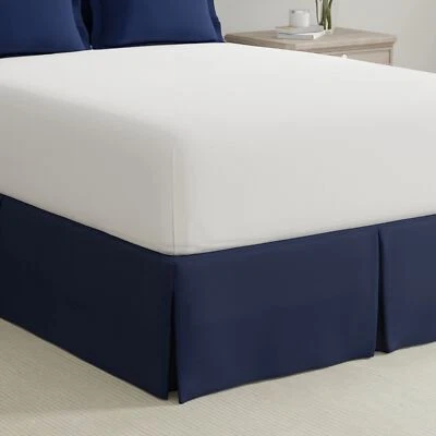 Bed Maker’s Never Lift Your Mattress Wrap Around Bed Skirt Classic Low Maint...