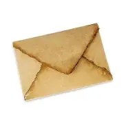 Handmade Antiqued Envelope with Deckle Edge - 4.25 x 6.25" - A6 Vintage