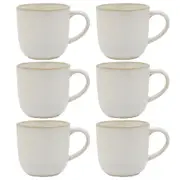 6x Ecology Stoneware Glassware Element Drinking Coffee/Tea Mug Cup 360ml Blanc