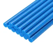12pcs Mini Hot Glue Sticks for Glue Gun 0.43-inch x 8-inch Peacock Blue