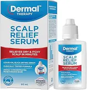 Dermal Therapy Scalp Relief Serum – Itchy Scalp Remedy for Moisturising & Soothing Dry, Irritated Scalp, Relieves Dry Flaky Itchy Scalp with Colloidal Oatmeal, Best Scalp Treatment | 60ml