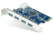 Astrotek 4x Ports USB 3.0 PCIe PCI Express Add-on Card Adapter 5Gbps Windows XP/