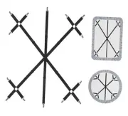 Bed Sheet Straps Fitted Sheet Clips Holder Keep Sheets Firm & Tight 6 Way