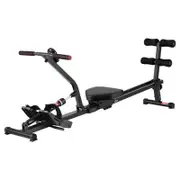 Everfit Hydraulic Rowing Machine Rower 12 Levels with Back Black