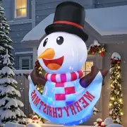 TCFUNDY Christmas Inflatable Snowman 4ft Indoor/Outdoor LED Yard Decor