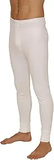 [Octave] Mens Thermal Underwear Long John/Long Underwear (Ex-Large, Polar White)