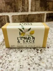 Lemon and Sage Bar Soap With Shea Butter Saponificio Varesino