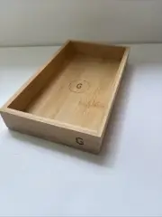 Geometry House Brand Not Paper Towel Tray Holder Bamboo Wood New