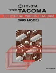 2005 Toyota Tacoma Wiring Diagrams Schematics Layout Factory OEM