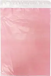 Pink Poly Mailer Courier Bag Self Sealing Packing Plastic Aznpac Shipping Mailing Satchel Thickness 60 Micron 100 Bags (255x330mm)