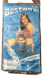 Child Youth BestWay Yellow & Orange Floatable Dolphin Armbands NIP Next Vacation