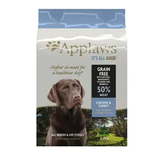 Applaws 愛普士 天然無穀犬糧 2.7Kg 雞肉/牛肉/深海鮭魚/火雞/鴨肉 無穀 狗飼料『WANG』