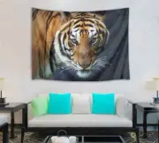 Big Tiger With Fierce Eyes 3D Wall Hang Cloth Tapestry Fabric Decorations Decor