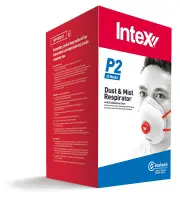 Intex S8822 - Dust & Mist Mask P2 with Valve 12 Pack