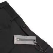 Zanella NWT Dress Pants Size 36 US Devon In Solid Black 100% Wool