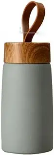 Vacuum InsulatedTravel FlaskInsulated Coffee Mug Stainless Steel Mug Insulation Cup Vacuum Bottle Mini Water Bottle Portable (Color : Natural, Size : One Size) (Color : Dark, Size : One Size)