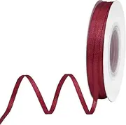 BVIEAKD Burgundy Satin Ribbon 1/8 inch x 50 Yards Double Faced Solid Color Ribbon for Crafts Weddings Bow Making & More