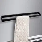Bathroom 800mm Towel Rail Rack Matte Black SS304 Wall Mounted Holder Single Bar