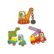 12pc Djeco Duo Vehicles Jigsaw Puzzle Kids/Children Educational Game 2y+