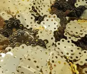 150 pcs Vintage Wheel of Fortune Loose Sequins Metallic Gold Sewing Paper Crafts