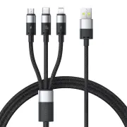 Baseus Star Speed Series 100W USB-A to Type-C/Micro/iP Cable Fast Charging Data Transmission Copper Core Line 1.5M Long