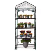 Gardman R687 4-Tier Mini Greenhouse 27" Long x 18" Wide x 63" HighBlack