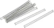 uxcell 0.3mmx3mmx45mm 304 Stainless Steel Compression Springs Silver Tone 10pcs