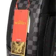 Sprayground Camokawa Black Grey Monogram Checkered Backpack Amari Bail Books Bag